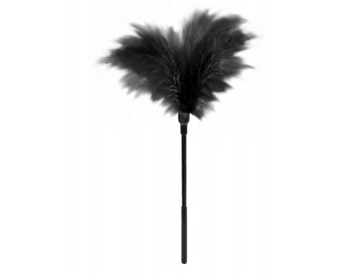 Пластиковая метелочка с чёрными пёрышками Small Feather Tickler - 32 см.