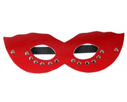 Красная маска CLASSIC с заклёпками