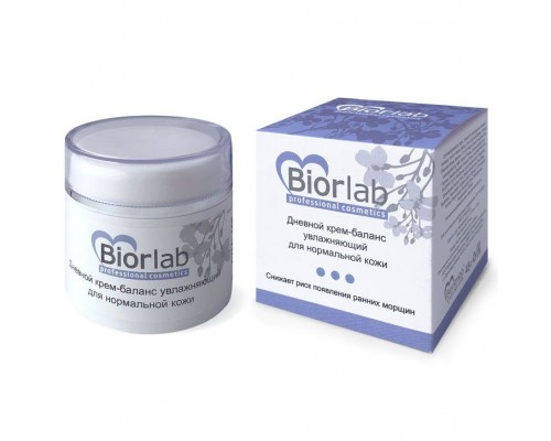 Дневной увлажняющий крем-баланс Biorlab для нормальной кожи - 45 гр.