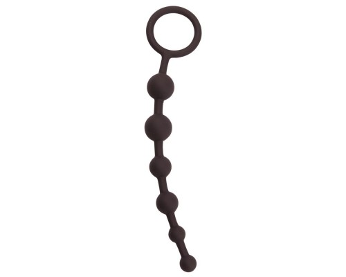 Чёрная анальная цепочка Anal Beads - 20,5 см.