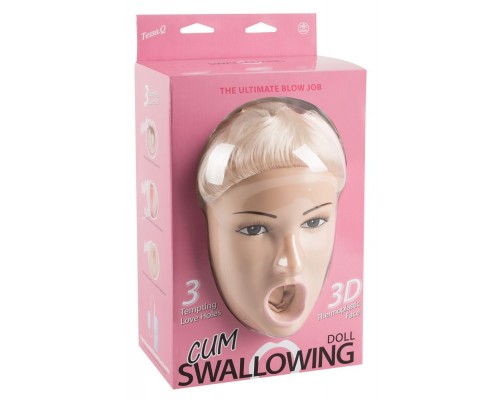 Надувная секс-кукла Cum Swallowing с вибрацией