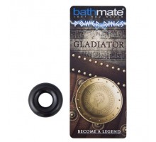 Чёрное эрекционное кольцо Gladiator