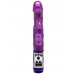 Фиолетовый вибратор с ротацией и функцией Up Down - 24 см.