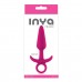 Ярко-розовая анальная пробка с держателем розовая INYA Prince Medium - 13 см.