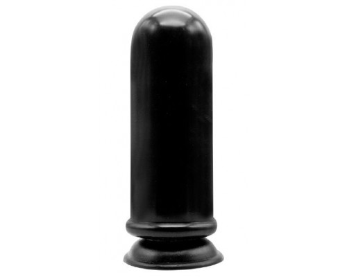 Чёрный анальный стимулятор-гигант MENZSTUFF ANAL MORTAR HUGE BUTT PLUG - 20 см.
