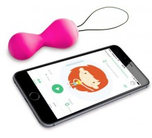 Ярко-розовые вагинальные шарики Gballs2 App