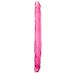 Розовый двусторонний фаллоимитатор 14 Double Dildo - 35,5 см.