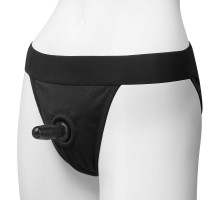 Трусики с плугом Vac-U-Lock Panty Harness with Plug Full Back - S/M