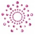 Розовые наклейки на грудь Mimi Bijoux