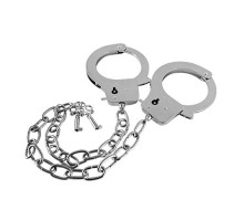 Наручники на длинной цепочке с ключами Metal Handcuffs Long Chain