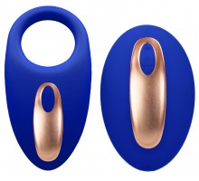 Синее эрекционное виброкольцо Poise с пультом