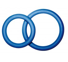 Комплект из двух синих эрекционных колец разного размера PROTENZduo 
