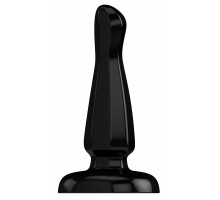 Чёрный анальный стимулятор Bottom Line 6  Model 3 Rubber Black - 15,5 см.