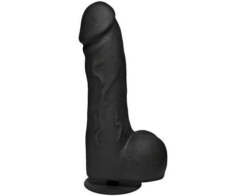 Черный фаллоимитатор-гигант с присоской-плагом The Really Big Dick - 30,5 см.