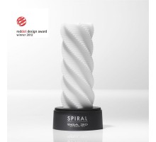 Белый 3D мастурбатор SPIRAL