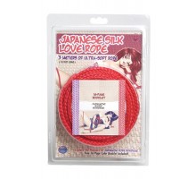 Красная веревка для фиксации Japanese Silk Love Rope - 3 м.