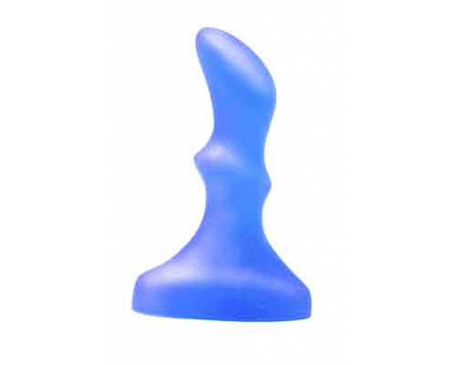 Синий гелевый плаг изогнутой формы - 10 см.