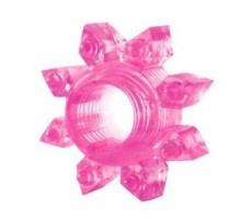 Розовое эрекционное кольцо Cockring star
