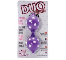 Фиолетовые вагинальные шарики DUO BALLS
