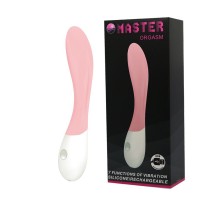 Нежно-розовый перезаряжаемый вибратор Master Orgasm - 20 см.