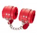Красные наручники Anonymo из искусственной кожи