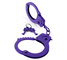 Металлические фиолетовые наручники