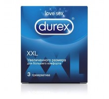 Презервативы увеличенного размера Durex XXL - 3 шт. 