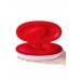Красный вибратор Sense Max с клиторальным отростком - 16 см.