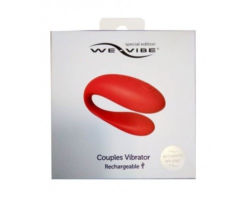 Красный вибратор для пар We-vibe Special Edition