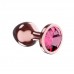 Пробка цвета розового золота с малиновым кристаллом Diamond Ruby Shine S - 7,2 см.