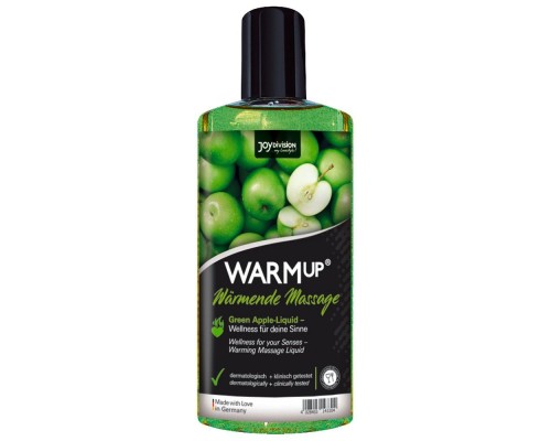 Массажное масло WARMup Green Apple с ароматом яблока - 150 мл.