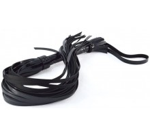 Шикарная чёрная лаковая плеть - 65 см.