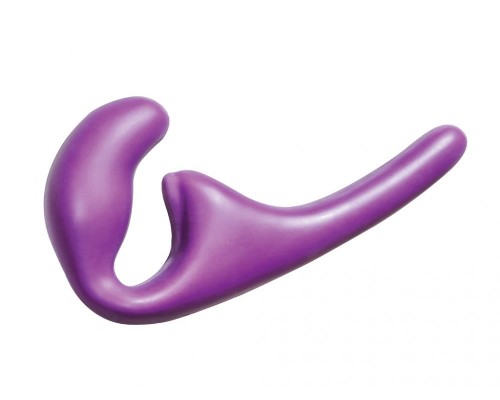 Фиолетовый безремневой страпон Seduction - 20,5 см.
