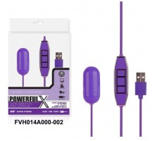 Фиолетовое виброяйцо с контроллером, работающее от USB