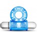 Голубое эрекционное виброкольцо 10 Function Vibrating Mega Bull Ring