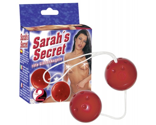 Красные вагинальные шарики Sarahs Secret