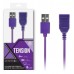 Фиолетовый удлинитель USB-провода - 100 см.