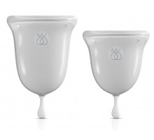 Набор из 2 прозрачных менструальных чаш Intimate Care Menstrual Cups