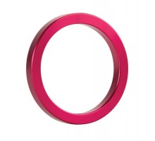 Розовое металлическое эрекционное кольцо Metal Cockring