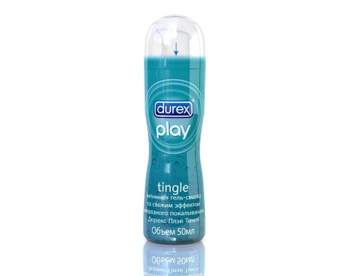 Интимная гель-смазка DUREX Play Tingle с эффектом “морозного покалывания - 50 мл.