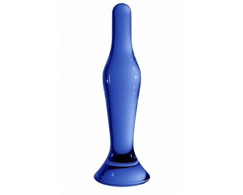 Синий стеклянный стимулятор Flask - 18 см.