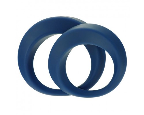 Набор из 2 синих эрекционных колец Perfect Twist Cock Ring Set