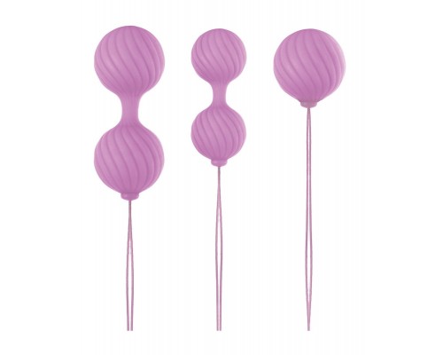 Набор розовых вагинальных шариков Luxe O  Weighted Kegel Balls