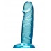 Голубой фаллоимитатор с основанием-присоской QUARTZ AQUA 6INCH PVC DONG - 15 см.