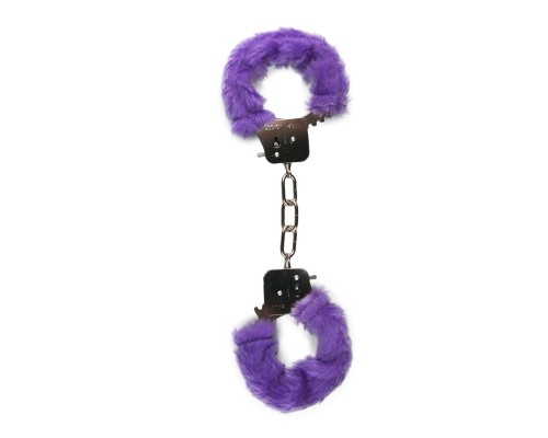 Наручники с фиолетовым мехом Furry Handcuffs