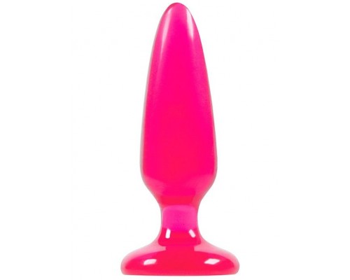 Малая розовая анальная пробка Jelly Rancher Pleasure Plug Small - 10,2 см.