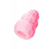 Розовый рельефный мастурбатор Flaff