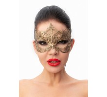 Пикантная золотистая карнавальная маска