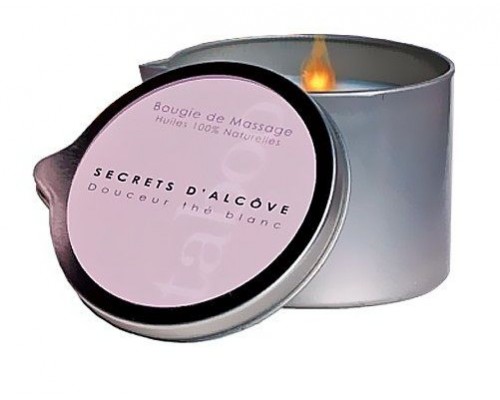 Массажная свеча Taboo Secret d Alcove с ароматом белого чая - 165 гр.