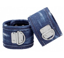 Синие джинсовые наручники Roughend Denim Style